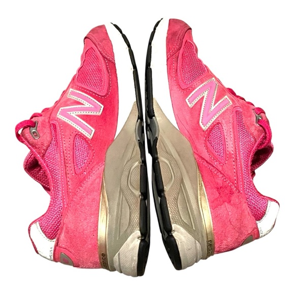 New Balance 990v4 Pink ribbon limeted edition Suede Running Sneakers size 9.5W - Picture 7 of 14